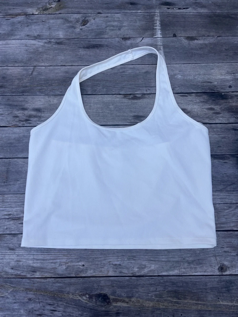 Francesca’s Ribbed Halter Top - Picture 1 of 3